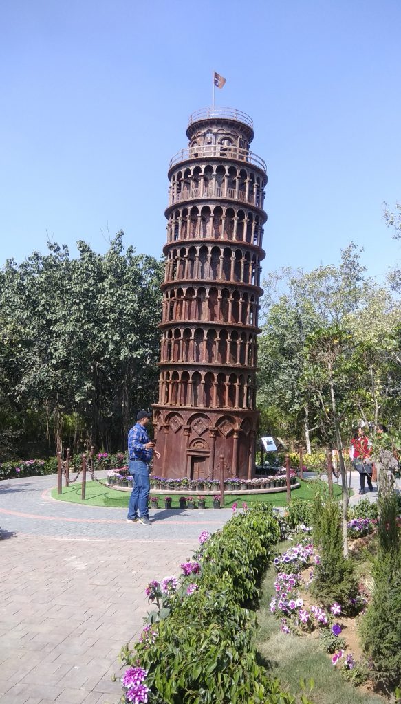 Seven Wonders Park In Delhi Leaning Tower of Pisa